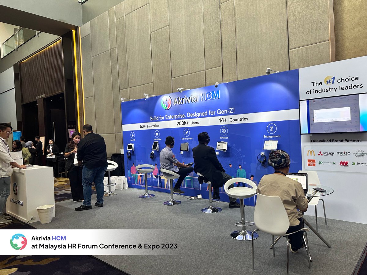 𝗘𝘃𝗲𝗻𝘁 𝗿𝗼𝘂𝗻𝗱-𝘂𝗽:
Akrivia HCM had an incredible day at the 𝗠𝗮𝗹𝗮𝘆𝘀𝗶𝗮 𝗛𝗥 𝗙𝗼𝗿𝘂𝗺 𝗖𝗼𝗻𝗳𝗲𝗿𝗲𝗻𝗰𝗲 & 𝗘𝘅𝗵𝗶𝗯𝗶𝘁𝗶𝗼𝗻 𝟮𝟬𝟮𝟯 in Kuala Lumpur!

#Humanresources #Humancapitalmanagement #HR #Hrmssoftware #HCM #HRtech #Hcmtechology #Workforcemanagement