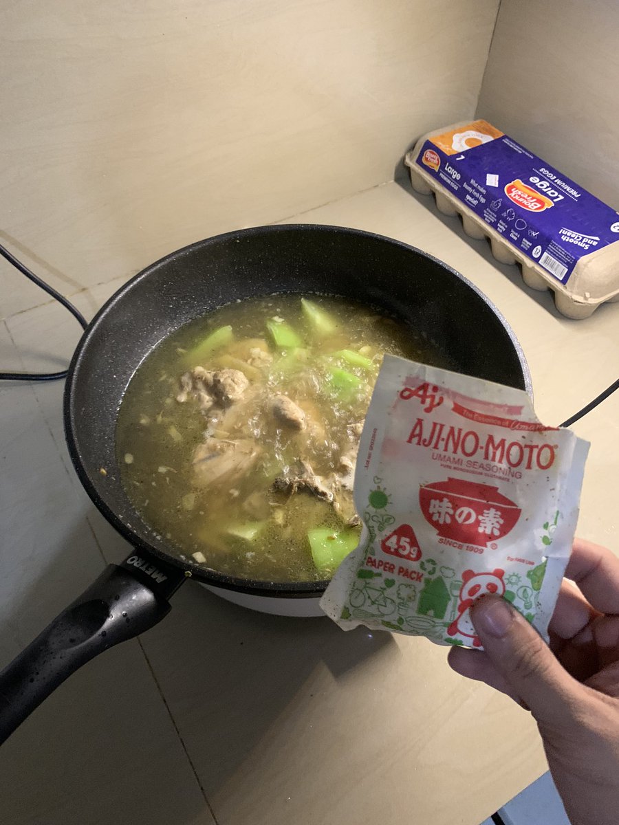 nagluto ako ng tinola tonight at syempre branded dapat with AJI #brandlove charot