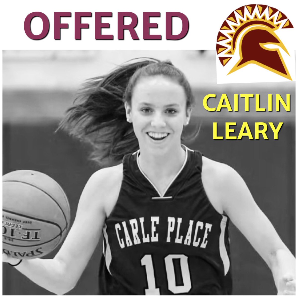 Congratulations to 2024 guard Caitlin Leary ⁦⁦@caitlinlearyy⁩ on receiving a full scholarship offer from ⁦⁦@STACWBB⁩