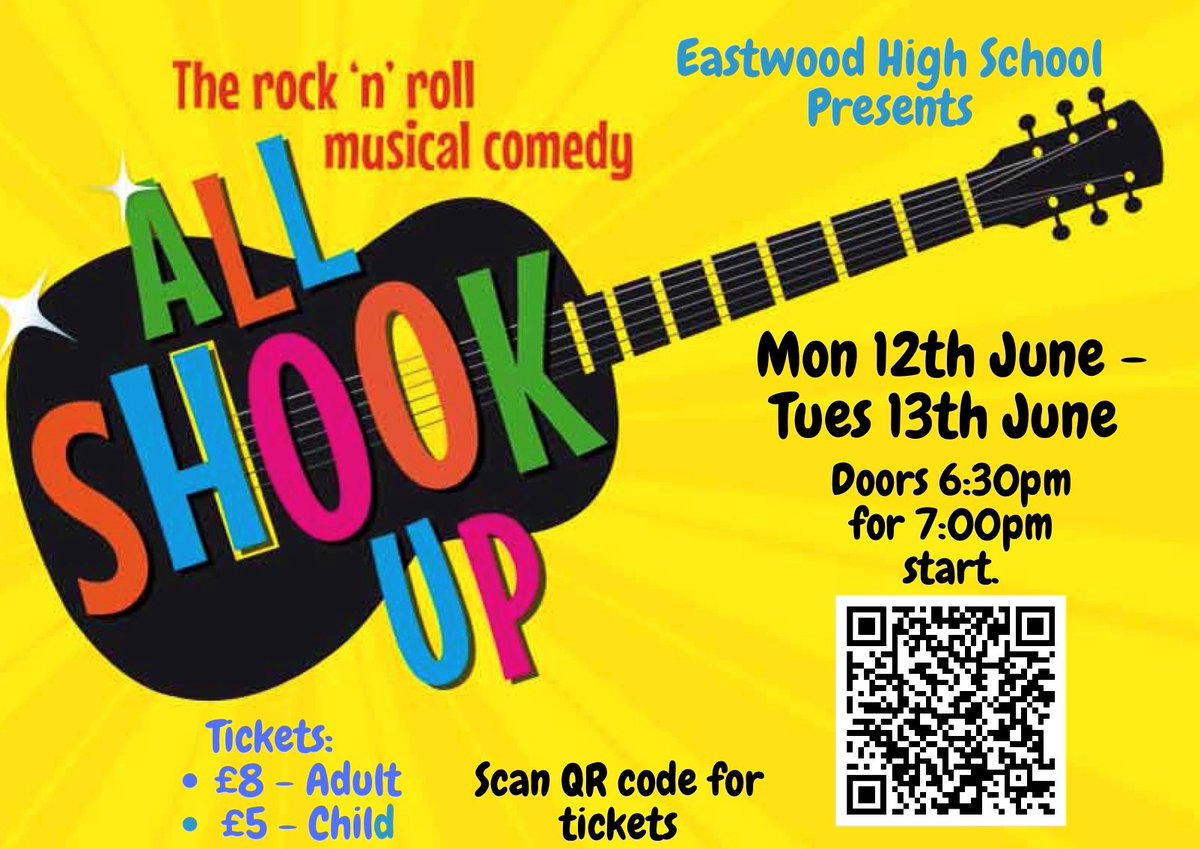 School show Mon 12th &amp; Tues 13th June. Tickets £8/Child £5 - can be bought from our Parentpay SHOP
