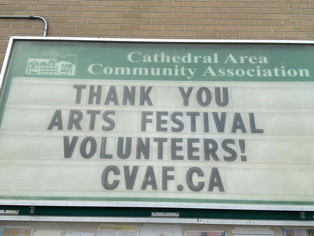 And we mean it!   

We couldn’t have put on #Festival23 without your support and hard work.  

#CVAF #YQR #volunteers
