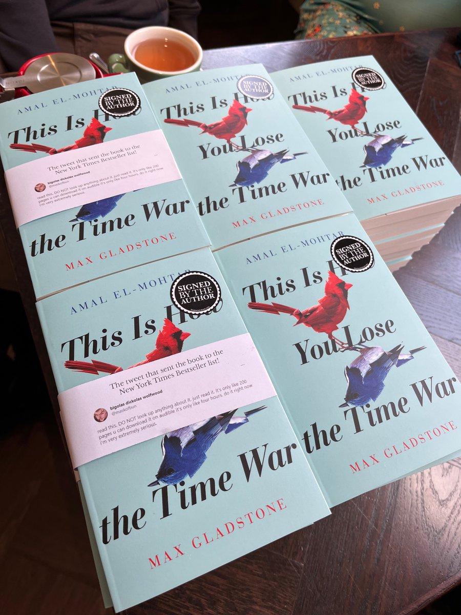 tithenai's tweet photo. Many thanks to @WaterstonesGla for having me! &amp; if you’re in Glasgow &amp; want a signed-by-me copy, both Sauchiehall &amp; @WStonesArgyleSt have got you covered. (Though you need Sauchiehall for the DIY tweet-sleeves courtesy of @D_Libris) https://t.co/7QcGtSLZVb