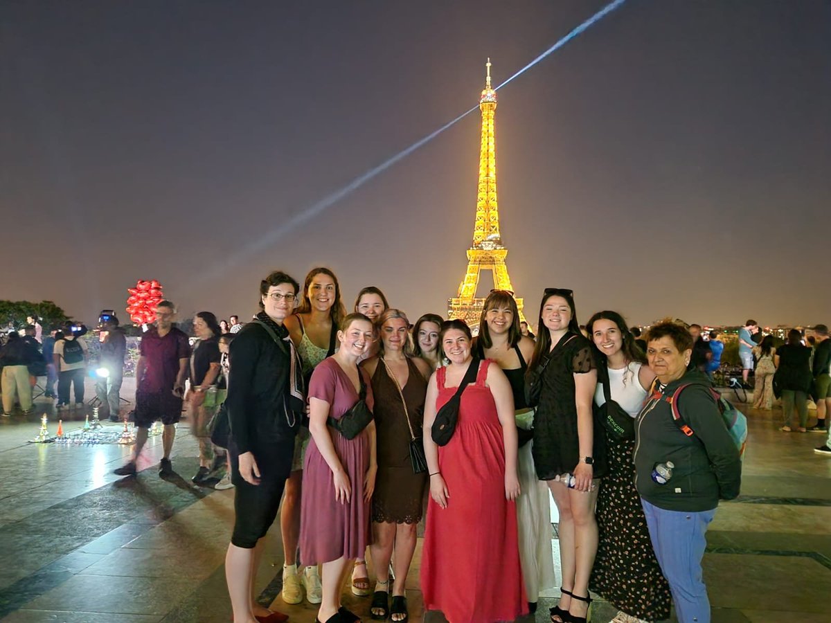 Curry_CXL's tweet photo. Nursing students are in Paris! They toured the Memorial to Fighting France, went to the American Cemetery to visit graves of nurses from WWI, and visited the Eiffel Tower.

Getting FOMO? We have two spring 24 courses w/ travel in ViaTRM - check them out, or message us for info. https://t.co/tF1B0JUwuc