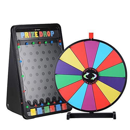 CardsParty's tweet photo. 19"x30" LED Prize Drop Board Game and 24" Tabletop Spinning Prize Wheel Bundle (ad eBay) https://t.co/YKdH9EUPoA https://t.co/nZLyFRqOgl