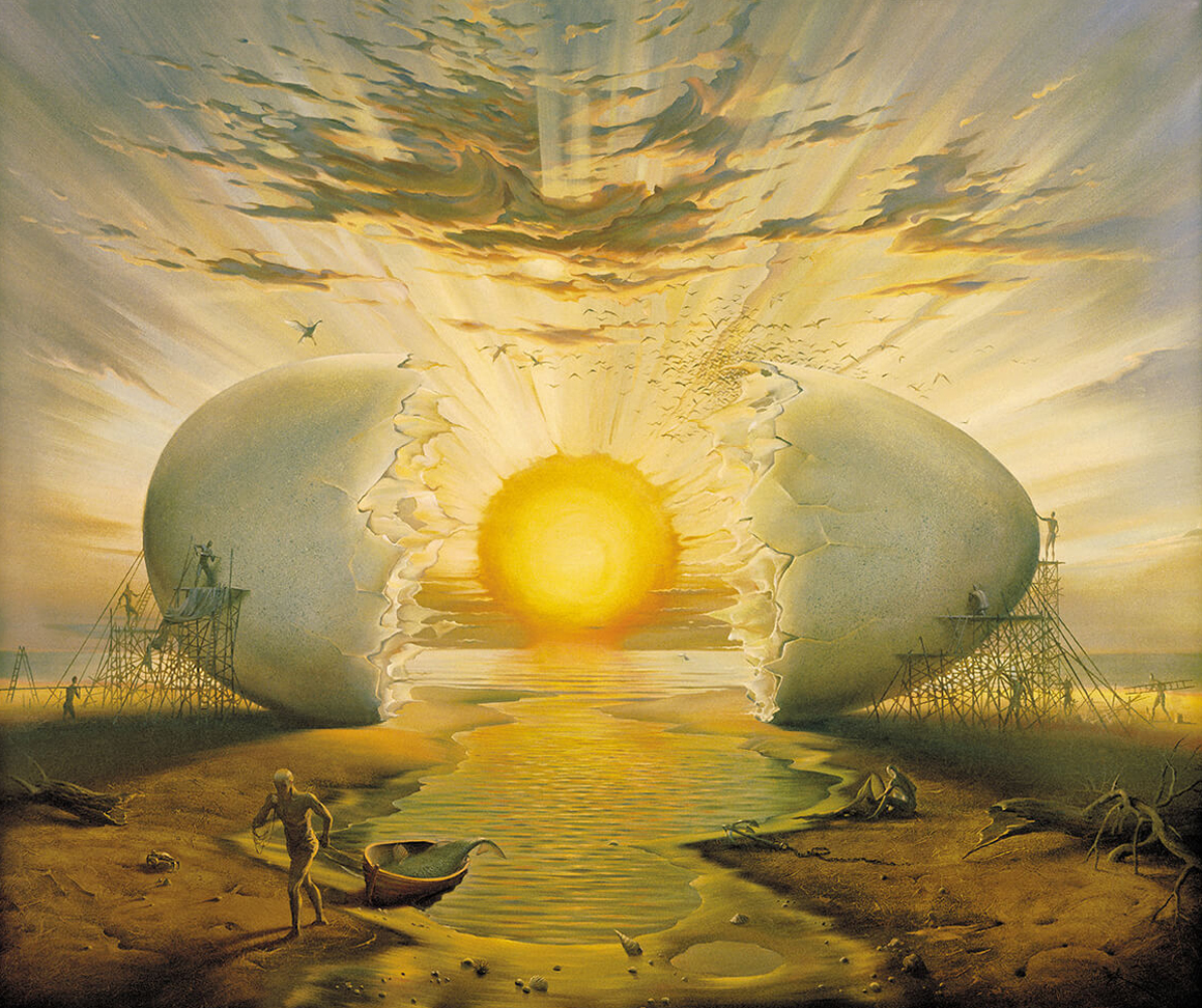 Sunrise By the Ocean by Vladimir Kush, 1996