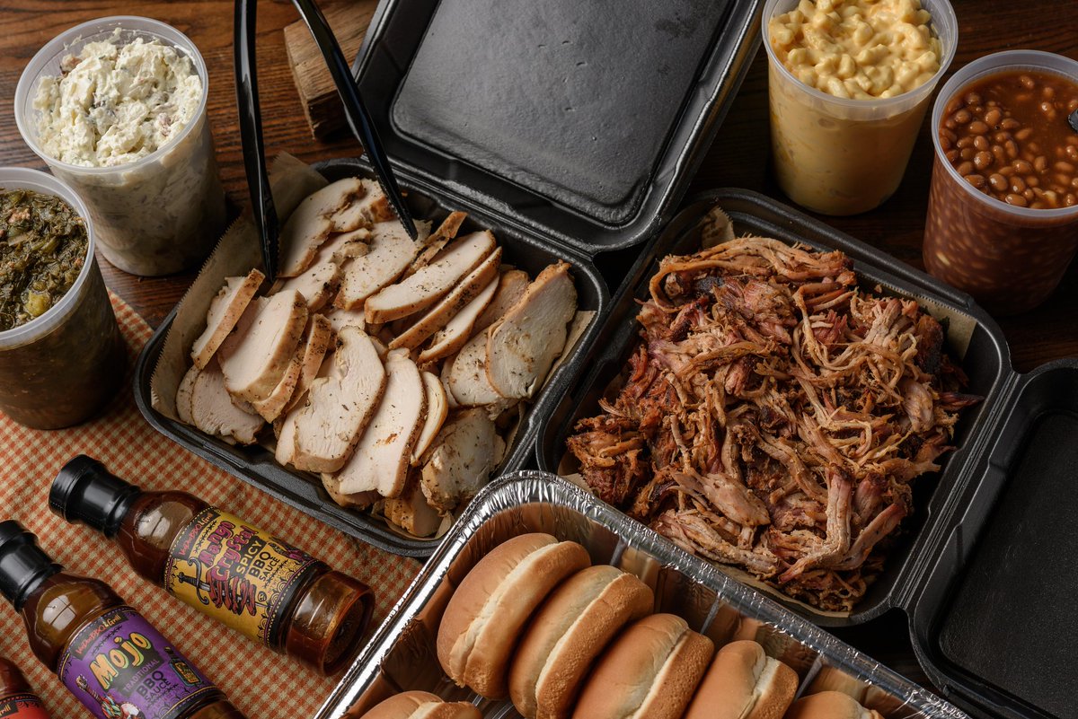 voodoobbqpcola's tweet photo. 🎉🎉🎉 Throw the Best Cookout of the Summer .... Without Cooking this #FathersDay! 🤩 Make your next summer soiree even better with VooDoo BBQ Catering. 😋 To order pick-up, delivery, or #catering, click this link: https://t.co/XgXwPPOPHo https://t.co/p6PkJZAmjx