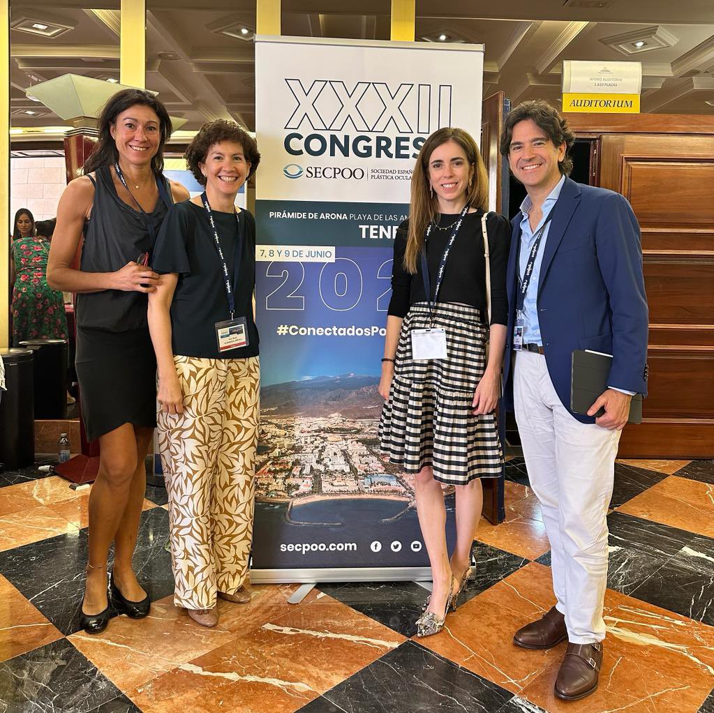 OftalmologiaRYC's tweet photo. Gran participación de nuestros especialistas en Oculoplastia en el XXXII Congreso SECPOO celebrado en Tenerife del 7-9 junio.
#secpoo #RYC #oculoplastia https://t.co/a7KzKms6jz