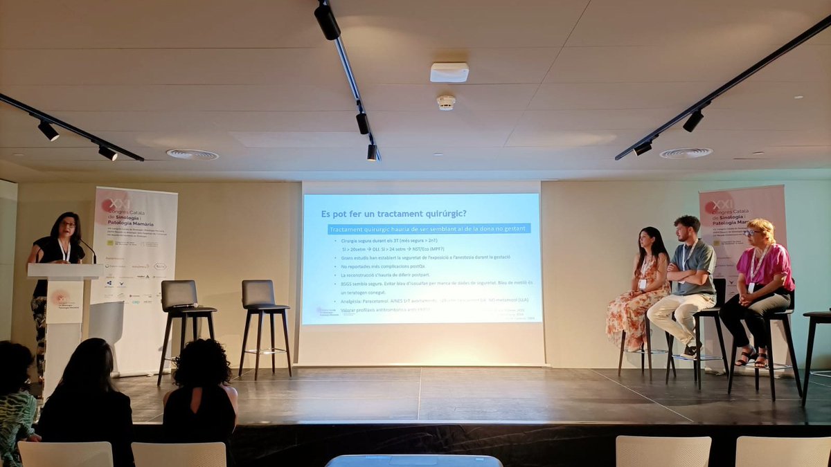 Comencem el 5è i últim bloc del #CCSPM23 amb una taula sobre càncer de mama i dona jove.