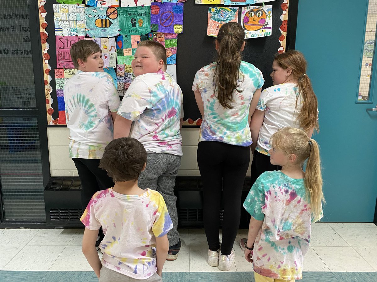 Here’s how our @Pride tie-dye shirts turned out!!!! We love them 🥰🌈 @academy_conrad @SISNLESD @NLESDCA @EDU_GovNL #PrideMonth #Pride2023
