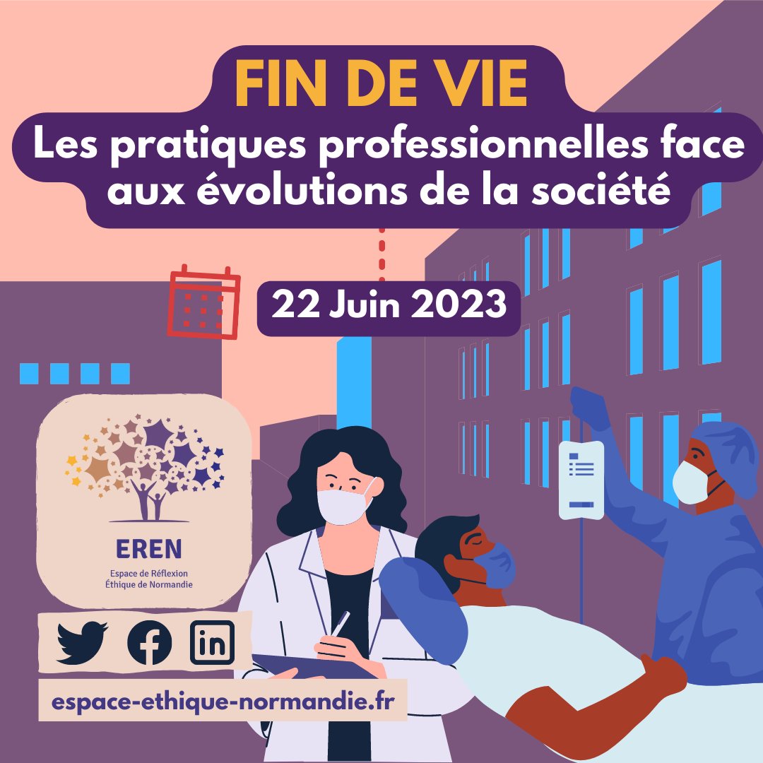 🗓RDV le 22 Juin pour notre journée ouverte à tous !

👇Plus de détails et programme sur notre site internet 👇

▶espace-ethique-normandie.fr/14337/