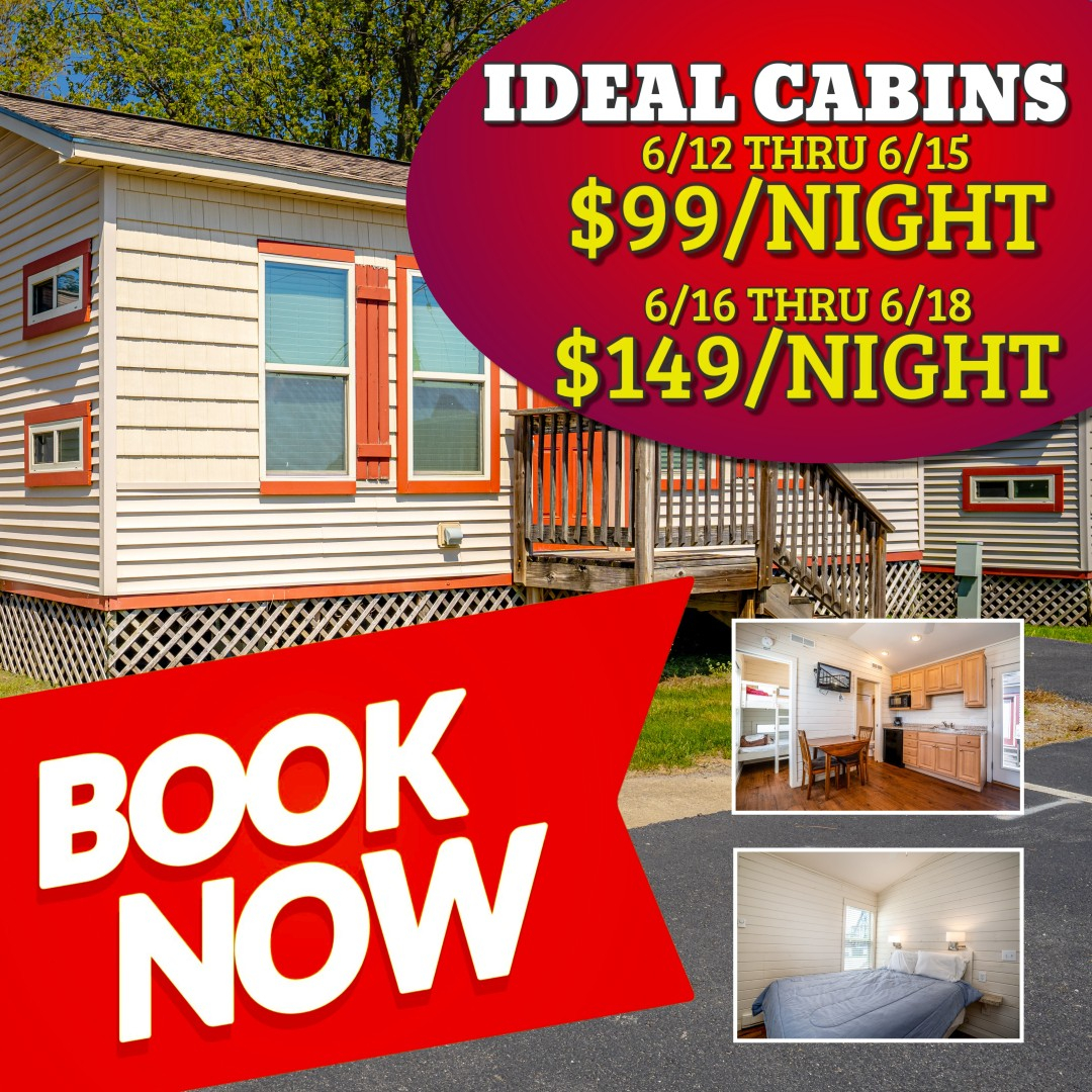 Looking for cozy accommodations that can comfortably sleep a group of 4-5 people and only steps away from the excitement of Indiana Beach for as low as $99/night?  

⬇⬇⬇

bit.ly/IdealCabins