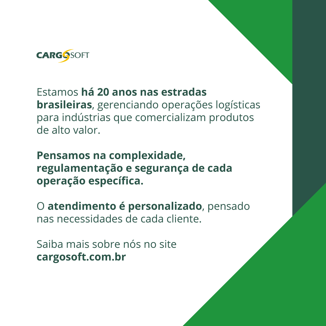 CARGOSOFT's tweet photo. 📈 A Cargosoft tem as soluções logísticas ideias para atender todas as necessidades de indústrias de diversos setores.

↗ Veja no carrossel acima alguns motivos para contar com os nossos serviços.

#cargosoft #transportedecargas #logistica #transportesbrasil https://t.co/L1R8uhBIwj