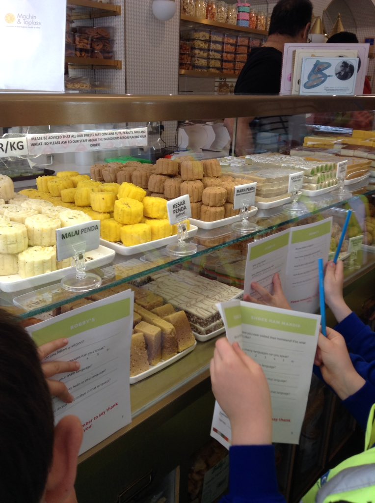 latimerprimary's tweet image. Here we are in a traditional Indian sweet shop! It was really interesting, lots of yummy things! #LatimerRE #3PS #3JK