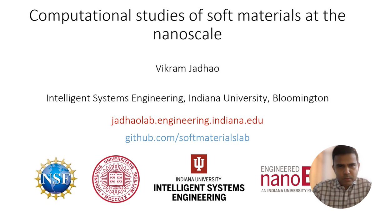 YamilJColon's tweet photo. Started our morning session at #MTSM with a great talk by Prof. Jadhao from @IndianaUniv. Looking forward to another great day of talks. https://t.co/hkwT6yrjTi