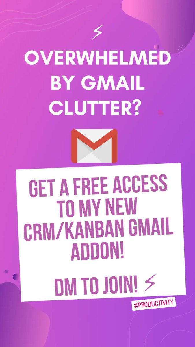 📞 Calling all influencers and small business owners! 
🚀 I am building a Gmail CRM/Productivity tool to declutter your inbox.
👩‍🚀Interested to try? 

📬 DM me! 
#worksmarter #trello #deskgoals #productivitycoach #taskmanagement #procrastination #productive #productivityhabits