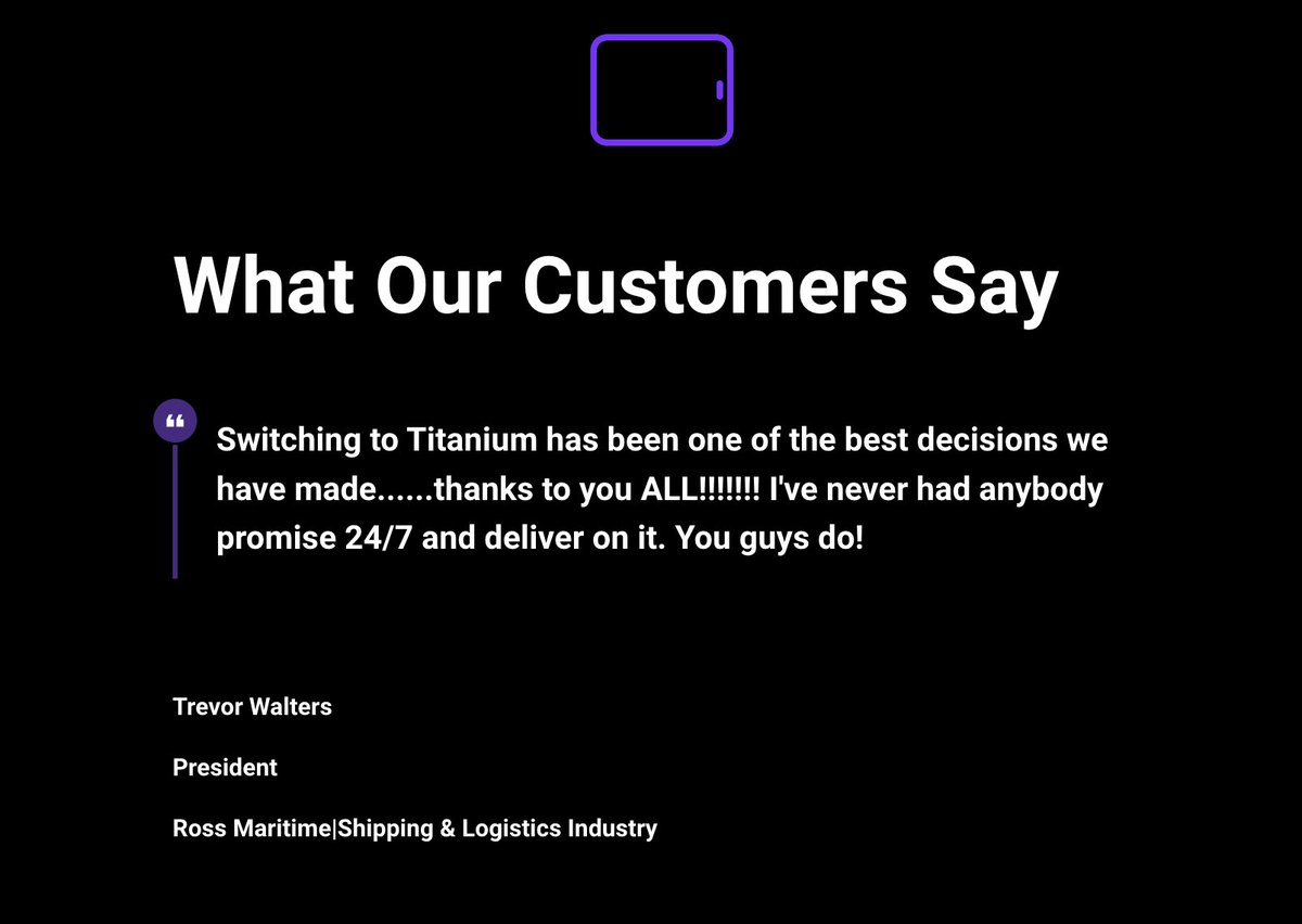 #disruptingthetelecomindustry #titaniumwireless #customersupport #conciergeservice #makethechange