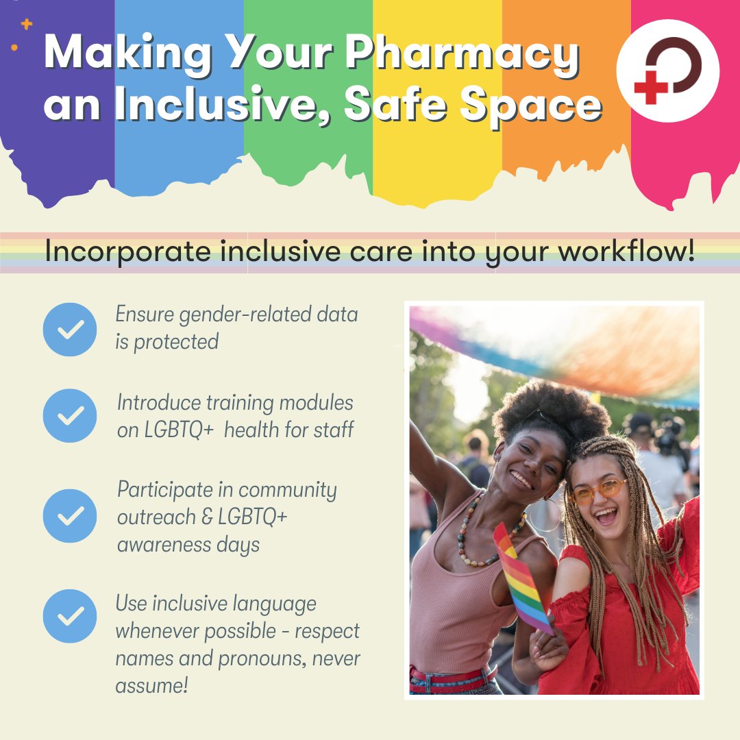 Are you looking for ways to make your pharmacy a welcoming, safe space? Well, look no further! For the second week of #PrideMonth2023, take a look at our 5-minute summary of things you can do to make your pharmacy an inclusive, safe space for everyone!
