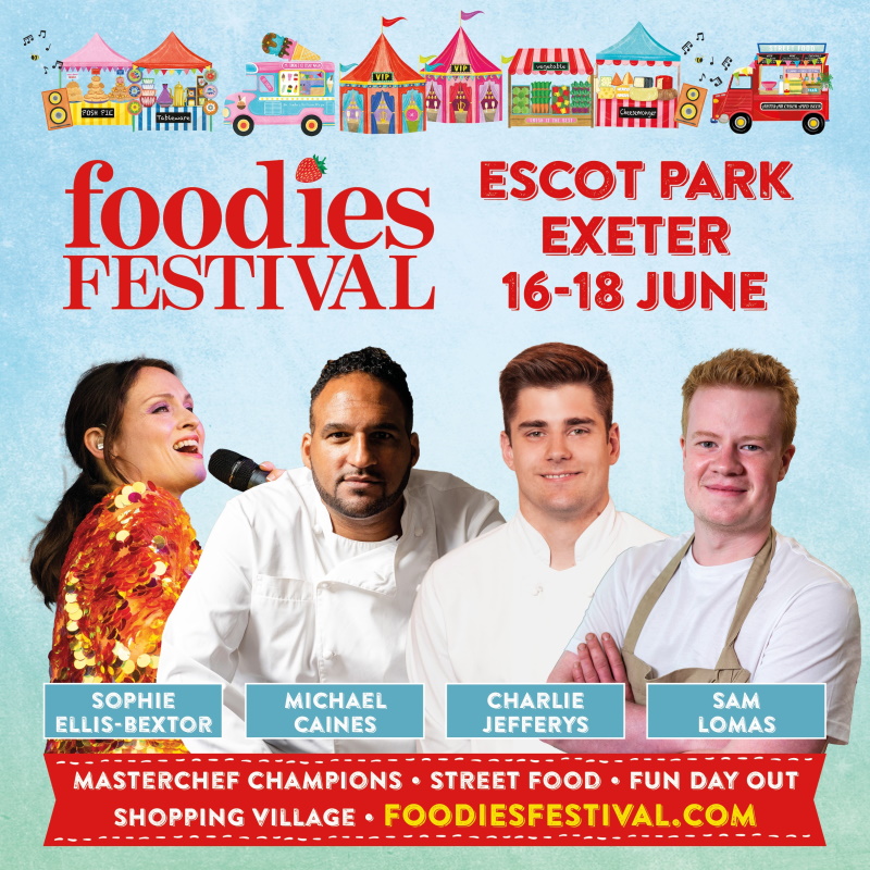 It's not long now, until the @foodiesfestival arrives in Exeter! 🍔🎸 Expect live music, delicious food and drink plus top chefs including Devon Cookery School founder Jazzi Curley and Michelin-star chef Michael Caines MBE. visitexeter.com/whats-on/foodi… #LoveExeter