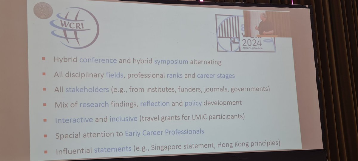World Conf Research Integrity (@wcrifoundation) on Twitter photo Announcement of #WCRI2024 conference as a hybrid in-person and virtual conference in Athens, Greece in June 2024. This will be a highly inclusive and interactive conference with travel grants to be announced for presenters from LMICs. For more info, see wcrif.org/conferences/8t… Announcement of #WCRI2024 conference as a hybrid in-person and virtual conference in Athens, Greece in June 2024. This will be a highly inclusive and interactive conference with travel grants to be announced for presenters from LMICs. For more info, see wcrif.org/conferences/8t…