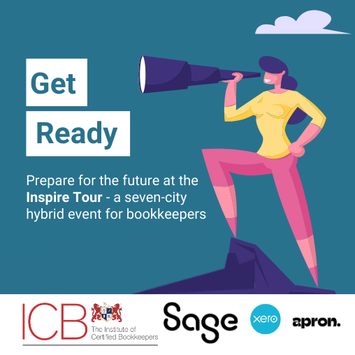 ICBUK's tweet photo. The Inspire Tour starts next week! Don't miss the summer's social CPD event for bookkeepers. Connect with pros and get up to speed with the latest thinking. #InspireTour #BeMoreBookkeeper @sageuk @AutoEntry @Xero Apron #Bookkeeper #Bookkeeping https://t.co/LyAmTzH3wq https://t.co/IdtzDJUrjl
