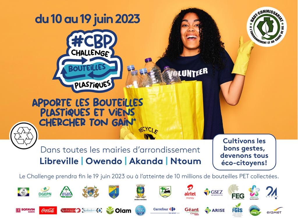A l'occasion de la Semaine Nationale de l'Environnement, lancement de la 2ème édition du #ChallengeBouteillesPlastiques du 10 au 19 juin 2023 à #Libreville #Owendo #Akanda #Ntoum.
JE SUIS #ecocitoyen

#WorldEnvironmentDay
#BeatPlasticPollution
#Gabon 🇬🇦
