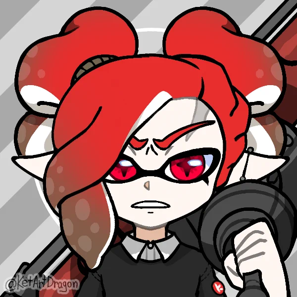 An update for my Splatoon Picrew! Added new skin colors, eye shapes, eyebrows, mouths, hairstyles, scars, face paint, hand gestures and weаpons! 