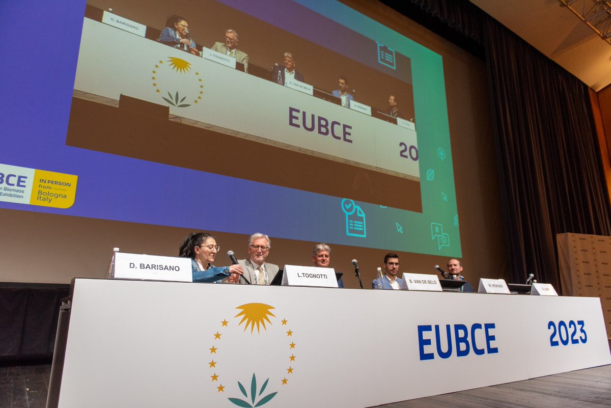 EUBCE's tweet photo. #EUBCE2023 main highlights:
Renewable carbon avoids or substitues the use of any additional fossil fuel carbon
The main question is: will be there enough #biomass? 
Biomass resources from crops from marginal &amp; contaminated lands &amp; organic waste https://t.co/NC9eTYfpd8