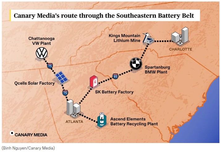 AscendElements's tweet photo. Let's take an #EV battery materials road trip through the American South with @JulianSpector of @CanaryMediaInc. 
https://t.co/mm77cWOCFP https://t.co/VXHAiIhqLQ