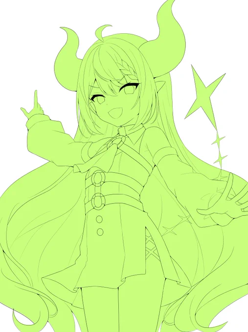ラプ様 wip 非表示にしていますが久しぶりに背景も描いてます!