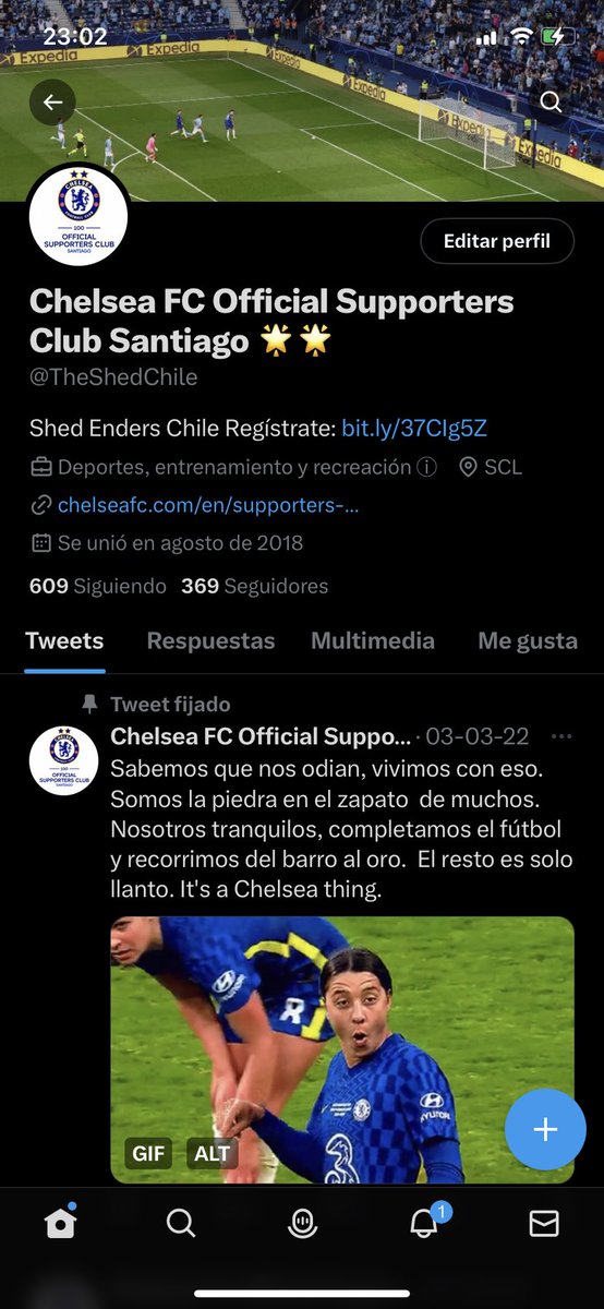 ChileBlues_'s tweet photo. 🚨🚨INFORMACIÓN🚨🚨

Muchachos, es de mi agrado informarles, que desde hoy administraré la cuenta oficial de #Chelsea en 🇨🇱 

✅ Cuenta que está verificada por el mismo club. 

Vayan a seguir la página! 💪💙 #cfc 

@TheShedChile 
@TheShedChile 
@TheShedChile 
@TheShedChile https://t.co/jHCqJEiAUF