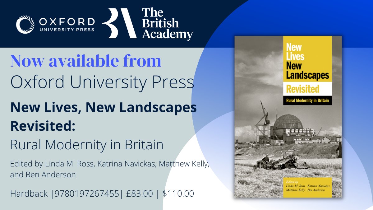 'New Lives, New Landscapes Revisited: Rural Modernity' in Britain is out today, offering important new perspectives on post-war Britain and social democracy. Edited by @RuralModernism @Scorhill @BenM_Anderson @linda83ross & @katrinanavickas pulse.ly/lwxjc38zyy