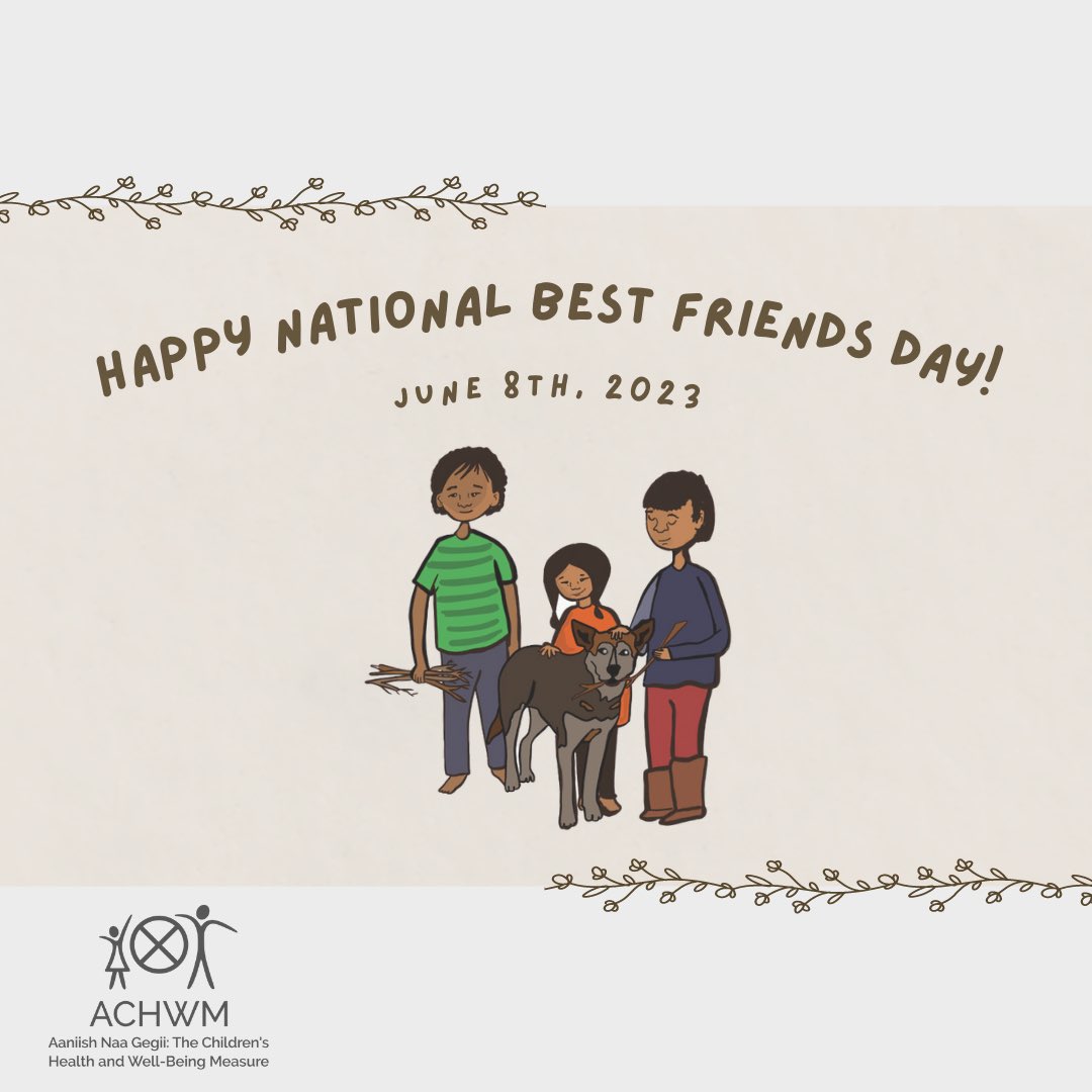 June 8th is National Best Friends Day! Send this to your best friends!

#ACHWM #NationalBestFriendsDay #BestFriendsDay