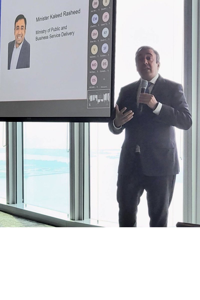 "We cannot be an offline government in an online world." from Minister @krasheedmpp <a href="/ONgov/">Ontario Government</a> at today's #GovTechON event