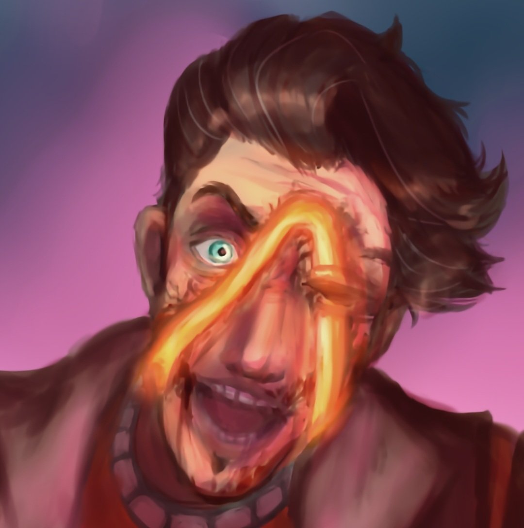 snowycorvids's tweet photo. AHHH I DONT KNOW HOW TO POST ARTWORK TO TWITTER!!!!!! anyways i spent 5 hours on this with no breaks because im insane ๐
.
.
#HandsomeJack #bltps #Borderlands https://t.co/vgOa7djtl3