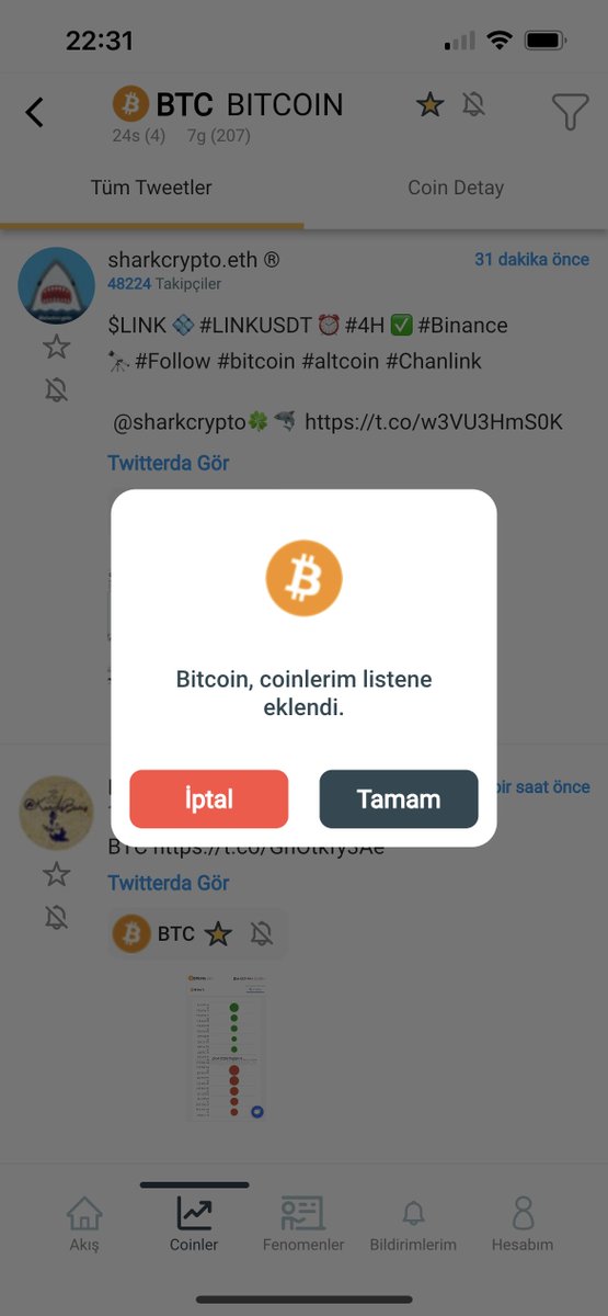Mobil uygulamamiz ile coin leri favorilerine ekleyip gelismelerden anlik haberdar ol.  #Bitcoin #kriptopara #yatırım #finans #blockchaintechnology #ethereum 

play.google.com/store/apps/det…

apps.apple.com/us/app/fenobit…