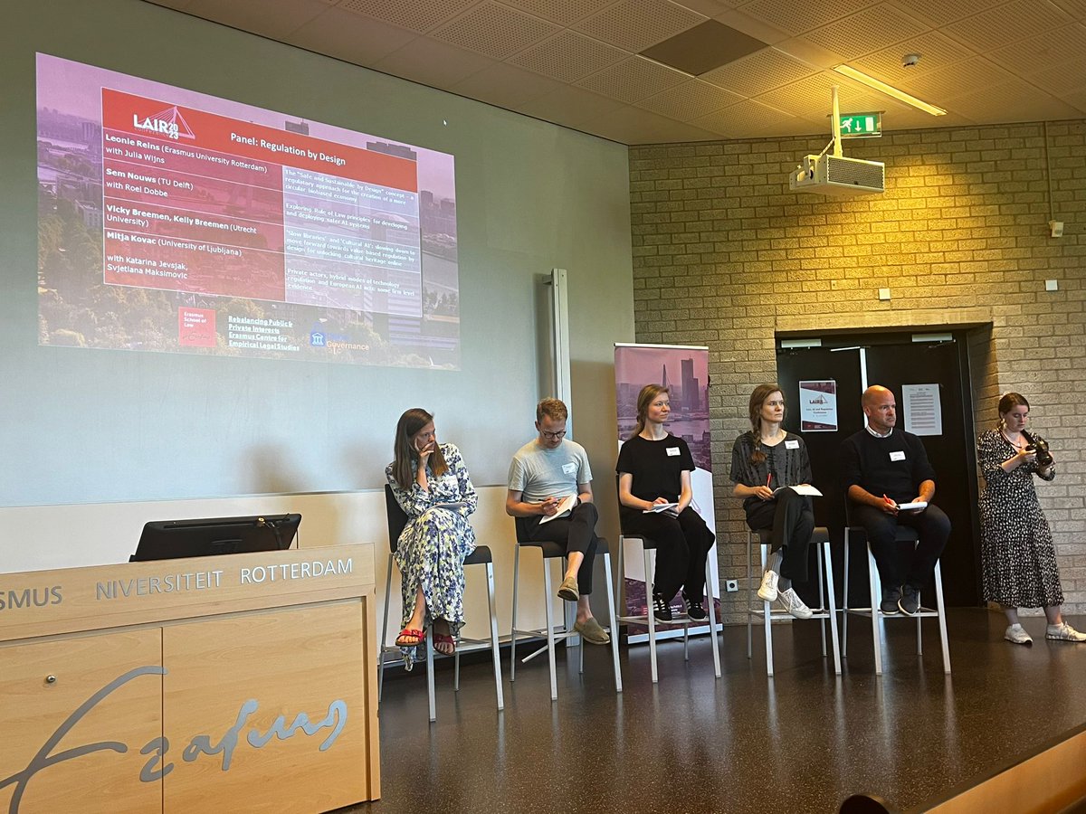 Regulation by design and the challenges of building technologies and systems that are value-based and socially good. The last panel of the first day ends in fundamental discussion on the relation between design and regulatory objectives.