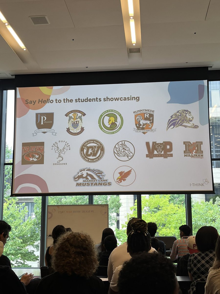Happening Now: The Celebration of Thinking @IThinkTogether! Very proud of @ValleyParkMS students and staff presenting their work on building Community! @tdsb @LC2_TDSB @frajwani