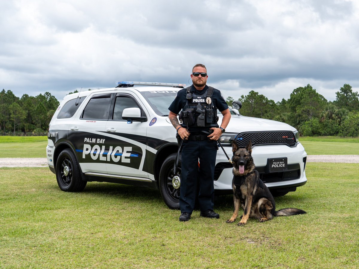 Meet Palm Bay PD’s K9 Unit! 🐾

We’re thrilled to showcase our skilled and dedicated K9 Unit who work hard patrolling our streets and keeping our community safe: 
Cpl. Morris and K9 Bak
Ofc. Carroll and K9 Messi
Ofc. Salazar and K9 Rumble 
Ofc. Smith and K9 Irish 

#PBPD #k9unit