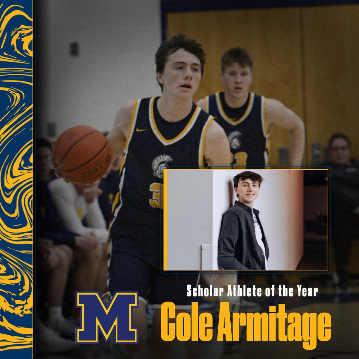 Congratulations to Cole Armitage, Senior Scholar Athlete of the Year! #GoZephs