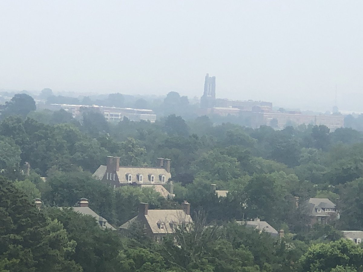 Forecasts call for vast improvement in hazy, smoke-filled skies by Friday.