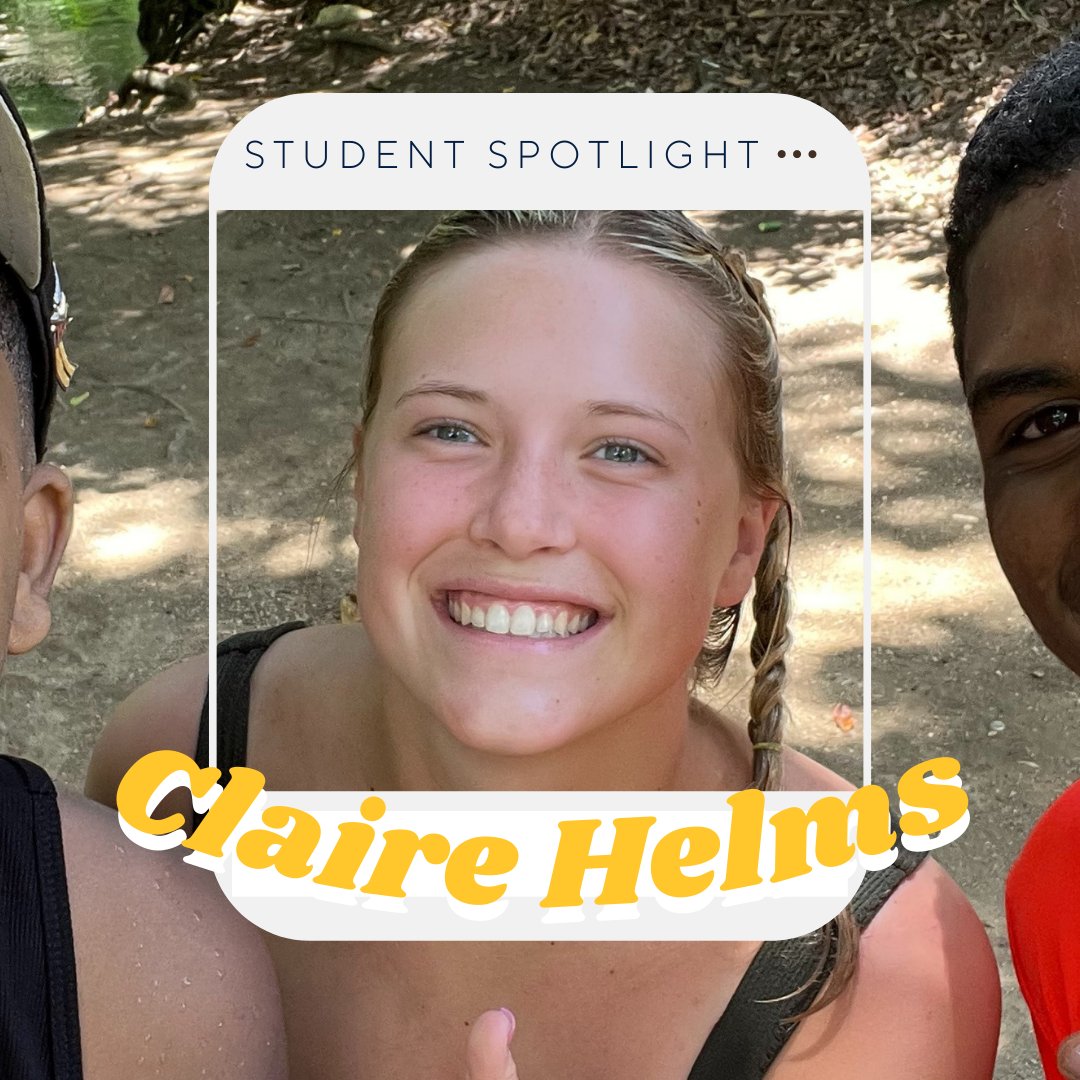 ETSUstudyabroad's tweet photo. Shout out to Claire Helms, today's Student Spotlight! Claire is a Physical Education major who studied abroad in the Dominican Republic. Find out how you can have amazing study abroad experiences like Claire by registering for an interest session! #etsustudyabroad https://t.co/xxmTsLI3oe
