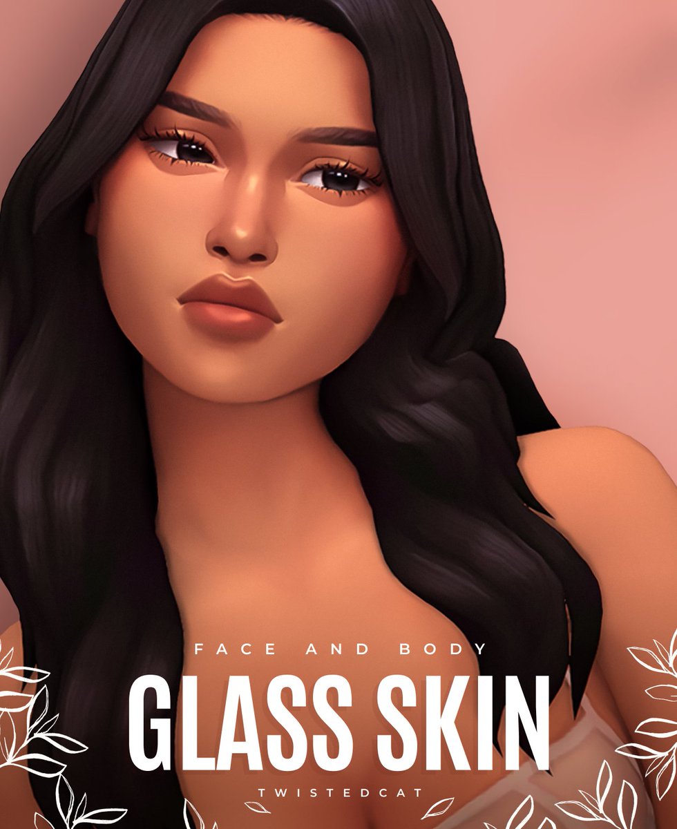 Glass skin: a silky-smooth full-body skin overlay, now available on my Patreon! 💕

🔗 DL: bit.ly/3oWpx2M
🖤 Public release: June 29th

#TS4 #TS4CC #Sims4Cc #TheSims4
