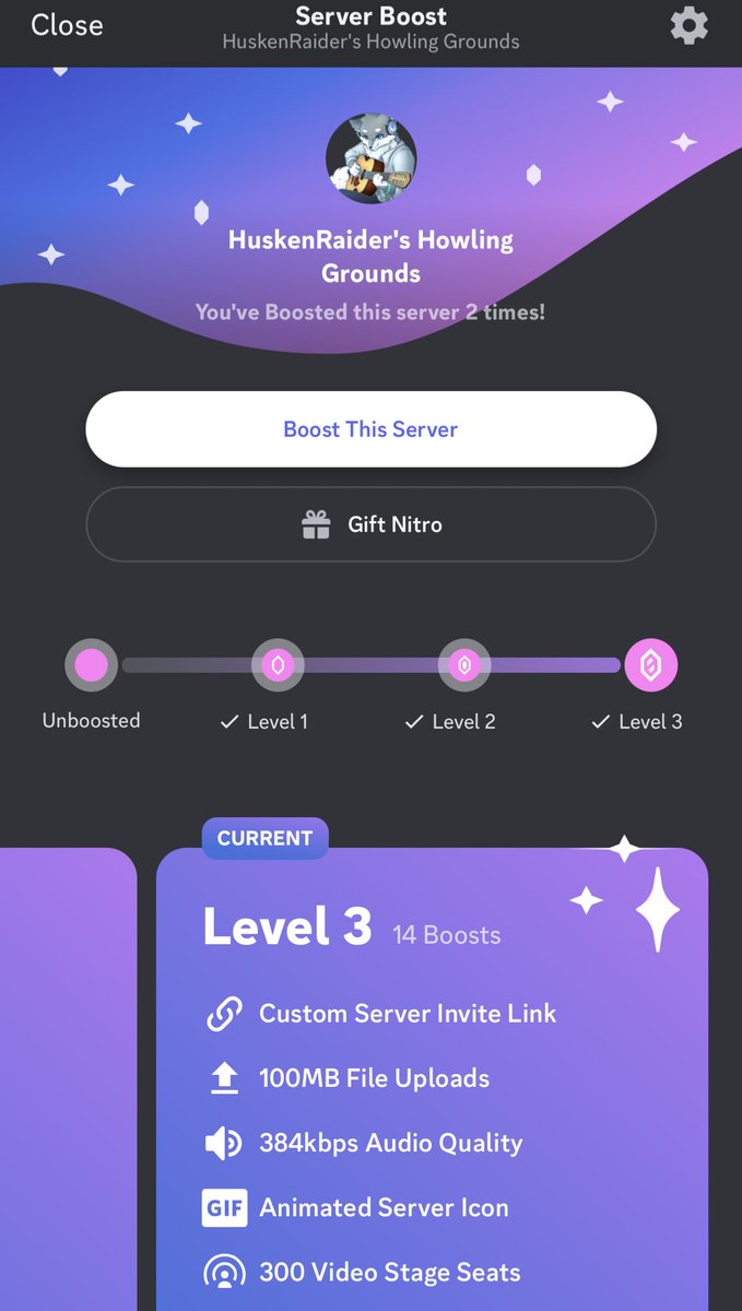 TwitchSledTeam's tweet photo. Can I just say… Wow. You guys are amazing! Thank you all for your continued love and support as the discord has hit level 3! 

#discord #Discord #grateful #amazing #gamers #Family #streamteam https://t.co/3AIMW06Mls