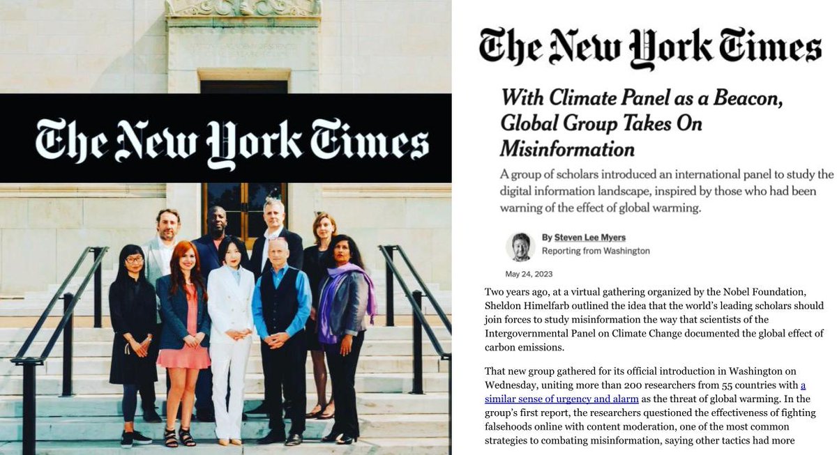saiphcita's tweet photo. I am *deeply* honored that the New York Times covered our research. 

We're computationally organizing expert crowds to produce scientifically informed recommendations to combat disinformation

It's open to the public if you are interested in joining us: https://t.co/DTNlnDpbJg https://t.co/LeSurEubla