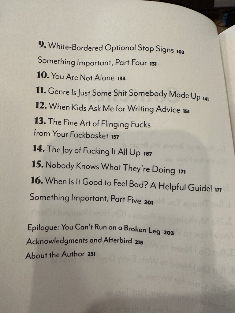 I think I'm going to enjoy <a href="/ChuckWendig/">Chuck Wendig</a>'s book on writing...