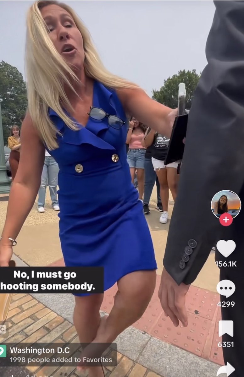 OccupyDemocrats's tweet image. BREAKING: Trumper Congresswoman Marjorie Taylor Greene is confronted by a school shooting survivor as she is walking to Congress, and her response is VERY telling. 

The survivor asked her, “What’s your plan to end gun violence?

But before Grenee could respond, one of Greene’s…