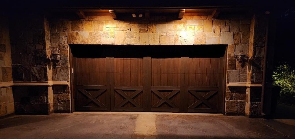 Wouldn't it be desirable to have your driveway and garage door illuminated upon your late-night arrival at home? Let's get on this, call us today!