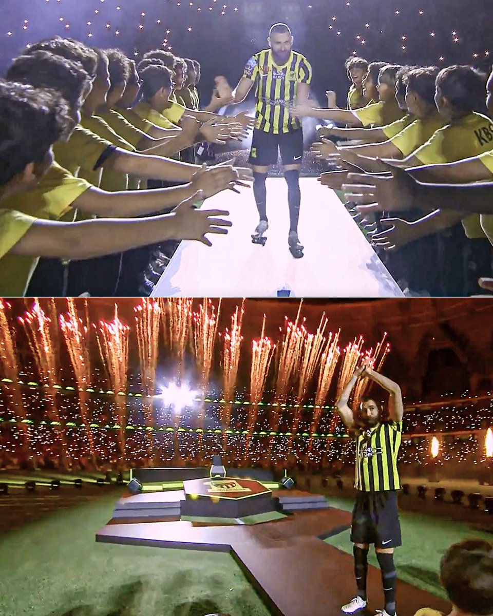 UNBELIEVABLE ATMOSPHERE FOR KARIM BENZEMA'S AL-ITTIHAD PRESENTATION 👏