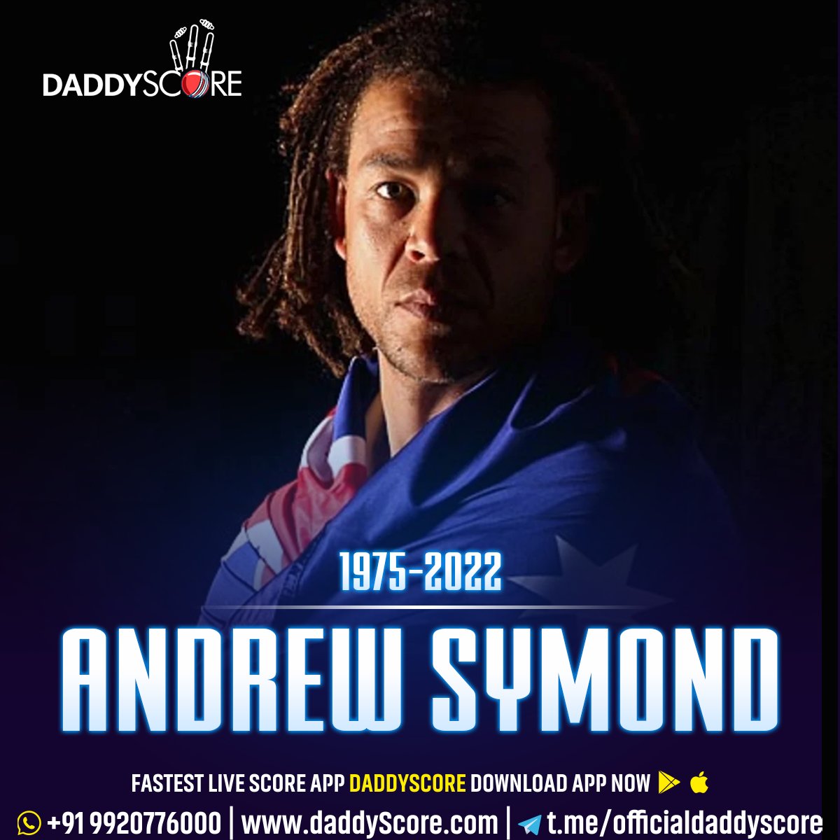 We Will Miss Two-time World Cup winner and much-loved member of cricket! 

 Happy Birthday Andrew Symonds 
