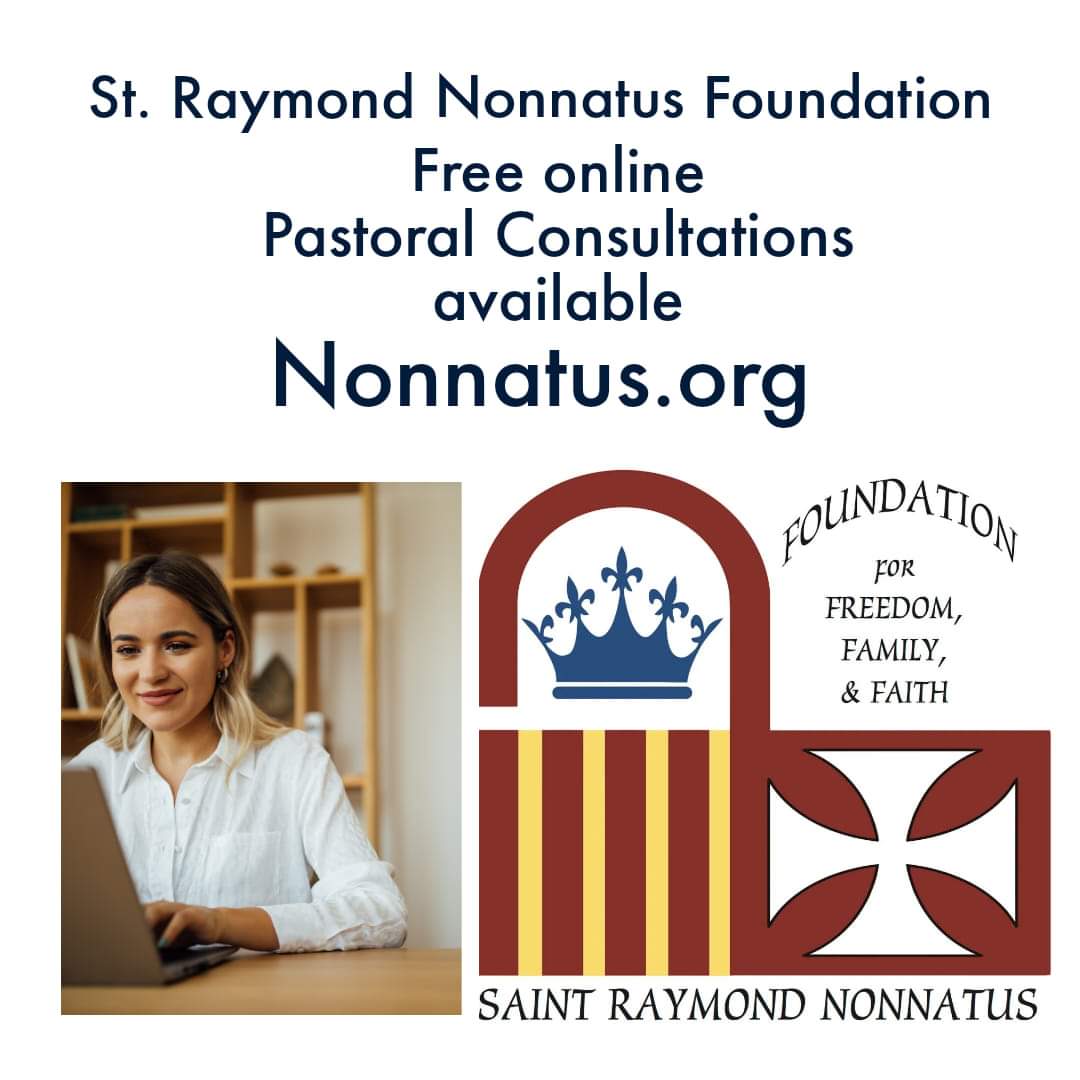 The St. Raymond Nonnatus Foundation for Freedom, Family, and Faith offers free pastoral consultations for individuals and families in crisis. To make your free line appointment, click below. Please SHARE!

nonnatus.org/speak-with-a-p…

#straymondnonnatusfoundation #familiesincrisis